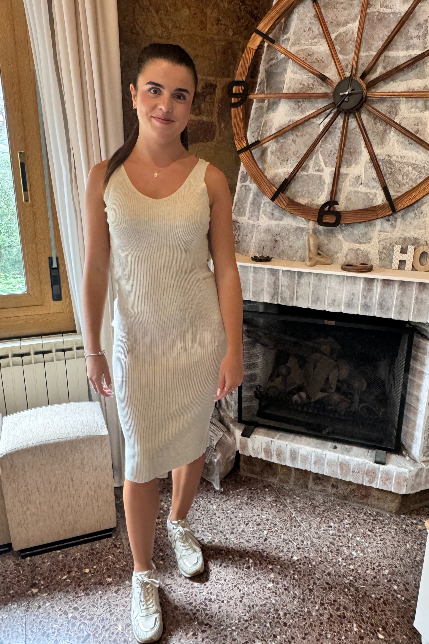 Conjunto vestido con jersey